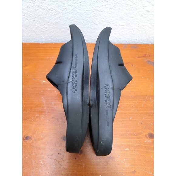 Oofos OOahh Recovery Slides Unisex Size 7W 5M Black Comfy Sandals - Picture 6 of 9
